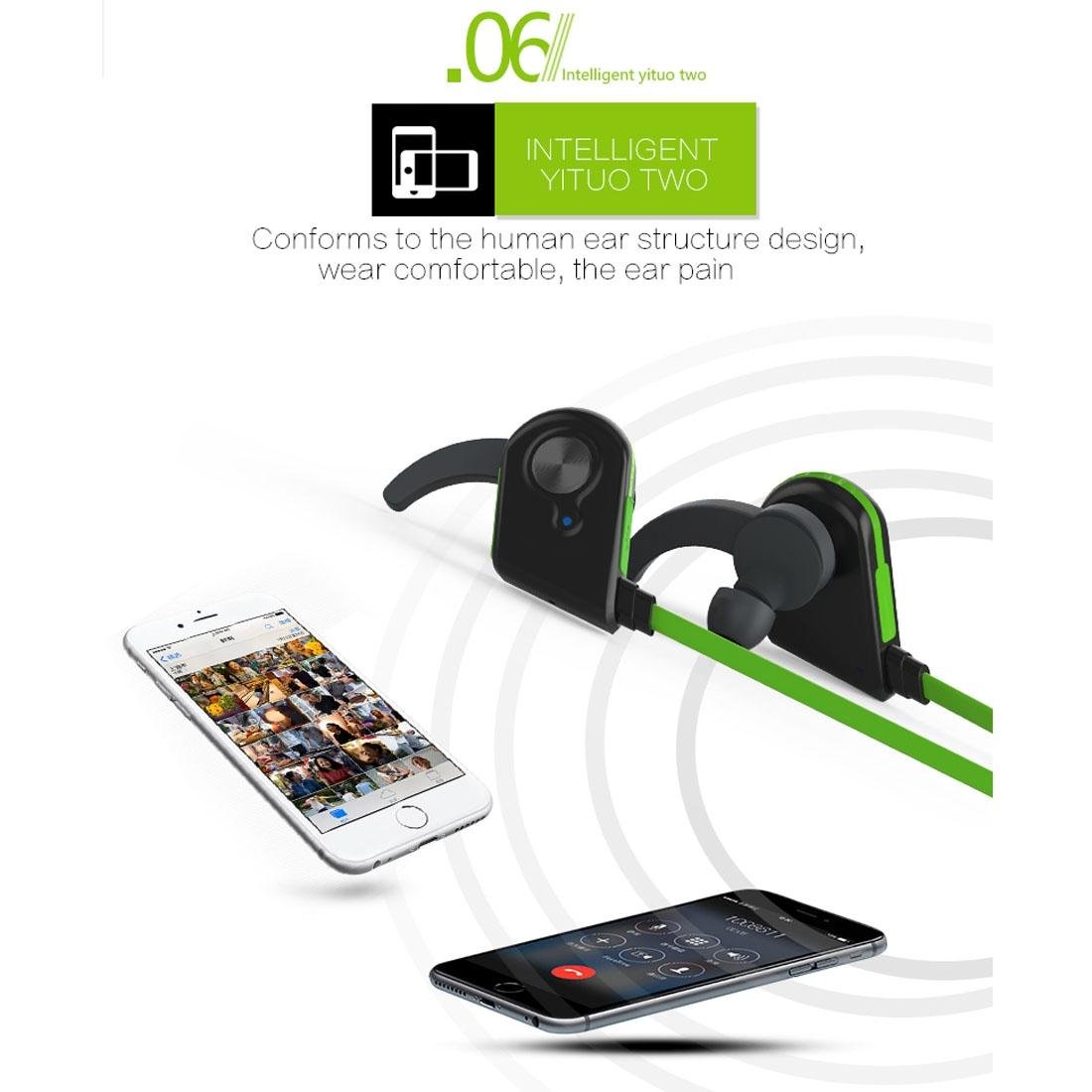 NNEDSZ Wireless Bluetooth In - Ear Headset With Magnetic Switch & Indicator Light - Green - Partij stunter
