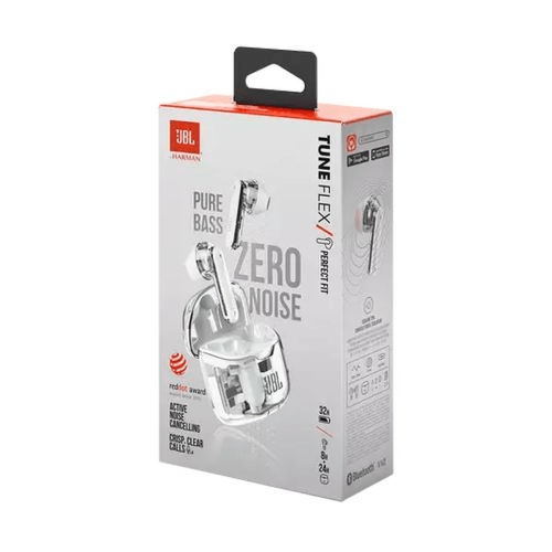 Bezdrôtové slúchadlá do uší JBL Tune Flex (JBL - TFLEXGHST - WHT) - Partij stunter