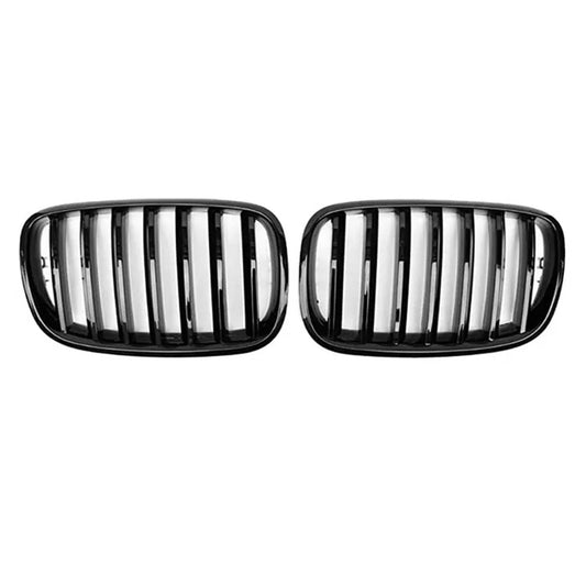 Front Bumper Kidney Grill Grille Gloss Suitable For BMW E70 X5 E71 X6 2007 - 2013 - Partij stunter