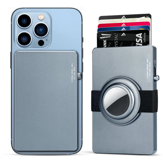 TOYFID All - Aluminum Pop Up Slide Rfid Slim Card Holder Wallet With Airtag Holder - Partij stunter