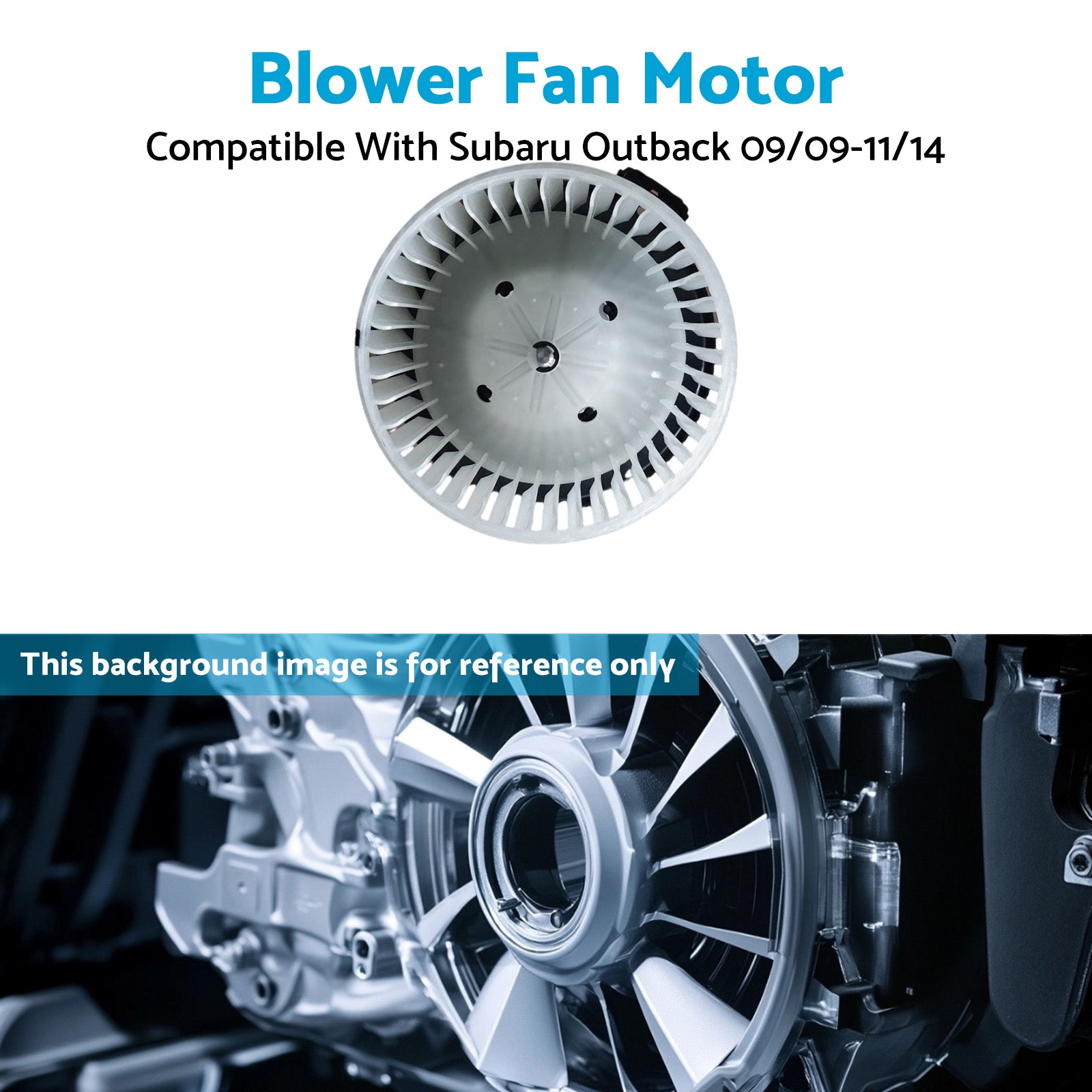 HVAC Blower Fan Motor 2 Pins Dashboard Suitable For Subaru Outback 2009 - 2014 - Partij stunter