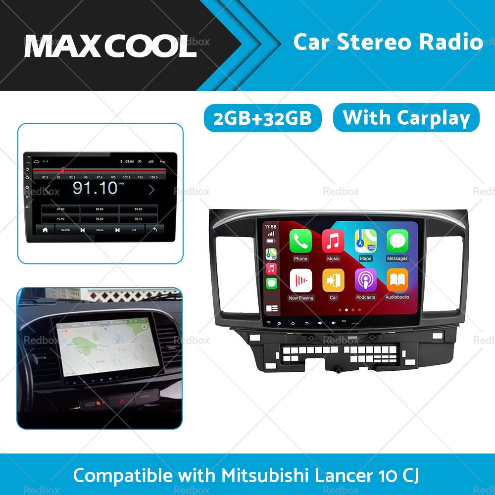 32GB 10. 1inch Carplay Radio Head Unit GPS Navi Suitable for Mitsubishi Lancer 10 CJ - Partij stunter