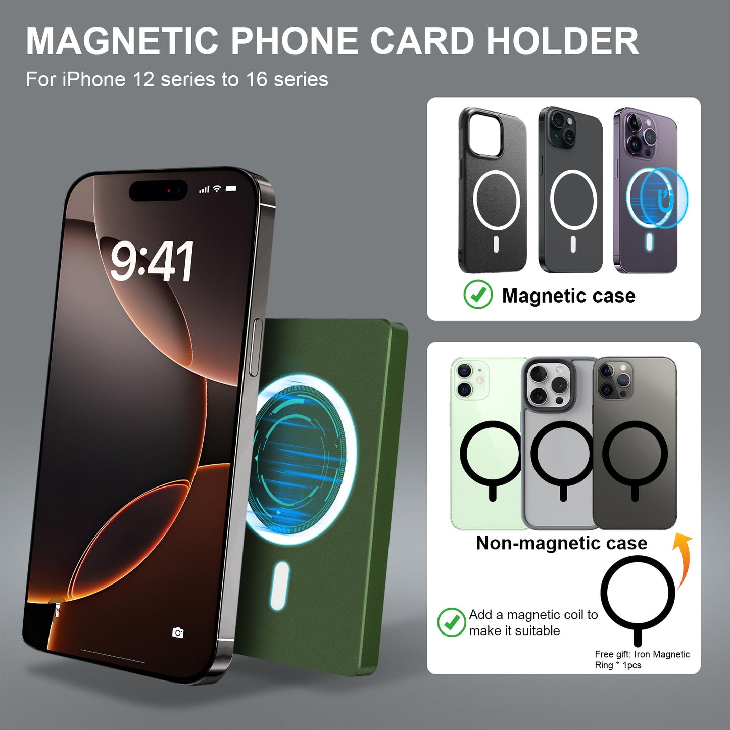 Minimalist Pop up Wallet with Money Clip, All Aluminum Slide Rfid Slim Card Holder - Partij stunter