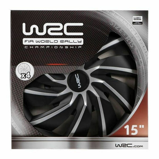 Hubcap WRC 7598 Grey Black/Grey 15" 4 Pieces - Partij stunter