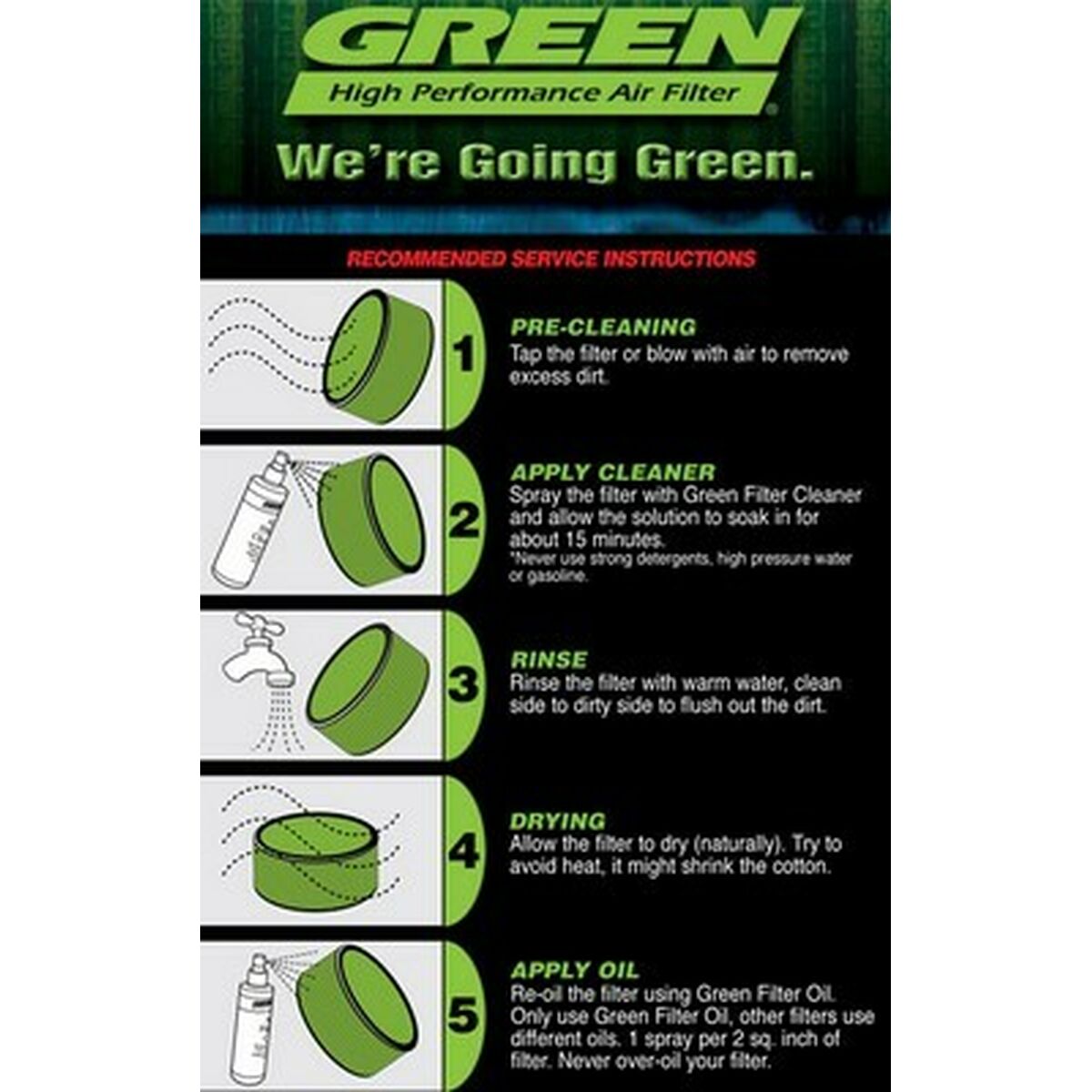 Air filter Green Filters P567293 - Partij stunter