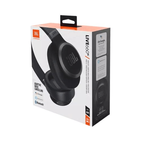 JBL Live 660NC Bluetooth Vezeték Nélküli Fejhallgató Fekete (JBL - LIVE660 - BLK) - Partij stunter