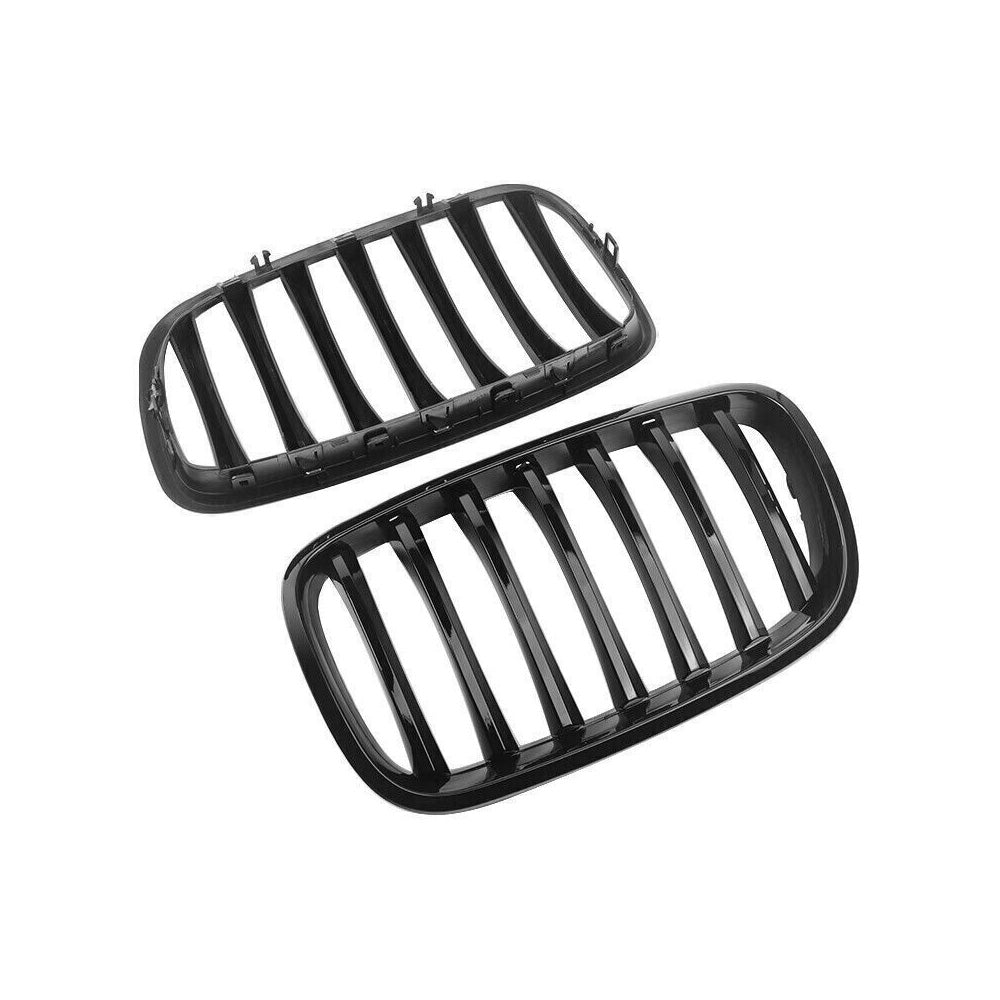 Front Bumper Kidney Grill Grille Gloss Suitable For BMW E70 X5 E71 X6 2007 - 2013 - Partij stunter