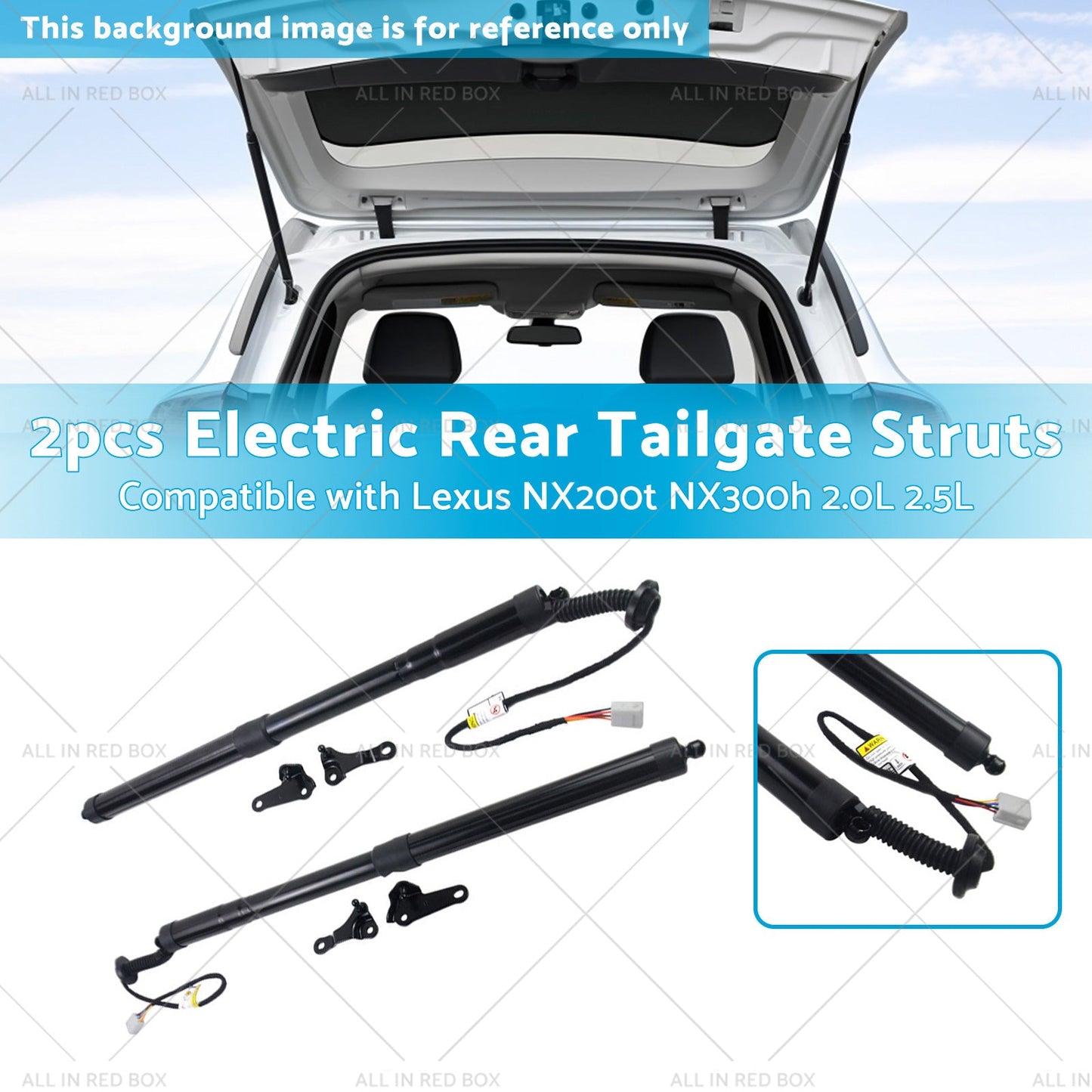 2pcs Rear Tailgate Struts Suitablefor 15 - 20 Lexus NX200t NX300h 2. 0L 2. 5L - Partij stunter