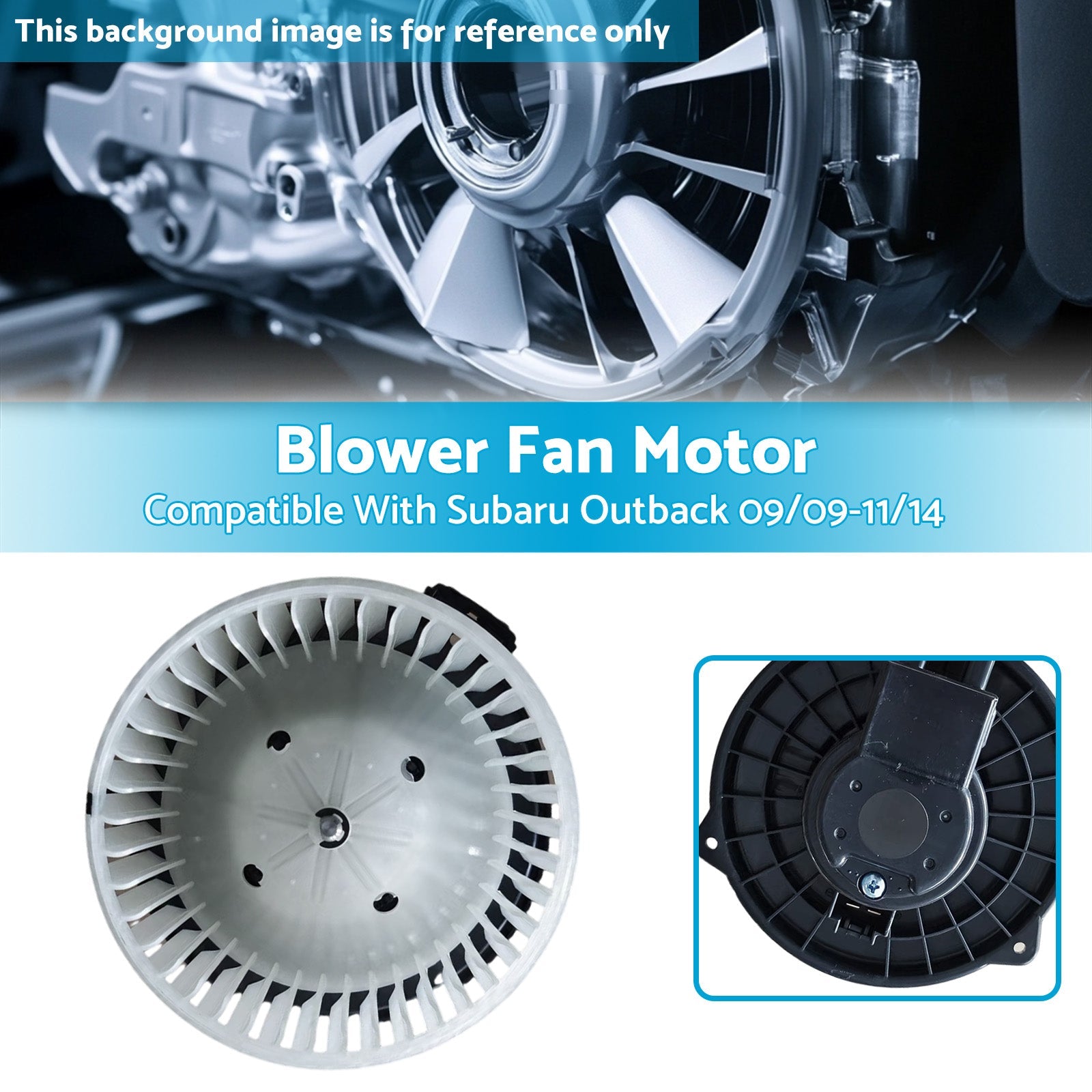 HVAC Blower Fan Motor 2 Pins Dashboard Suitable For Subaru Outback 2009 - 2014 - Partij stunter