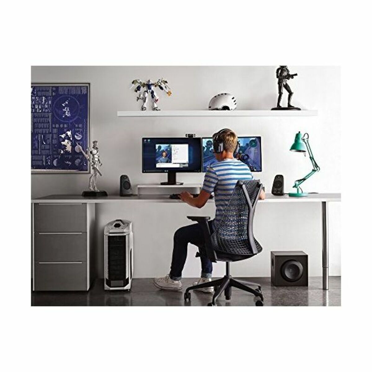 Gaming Speakers Logitech 980 - 001256 2.1 Black 200W - Partij stunter