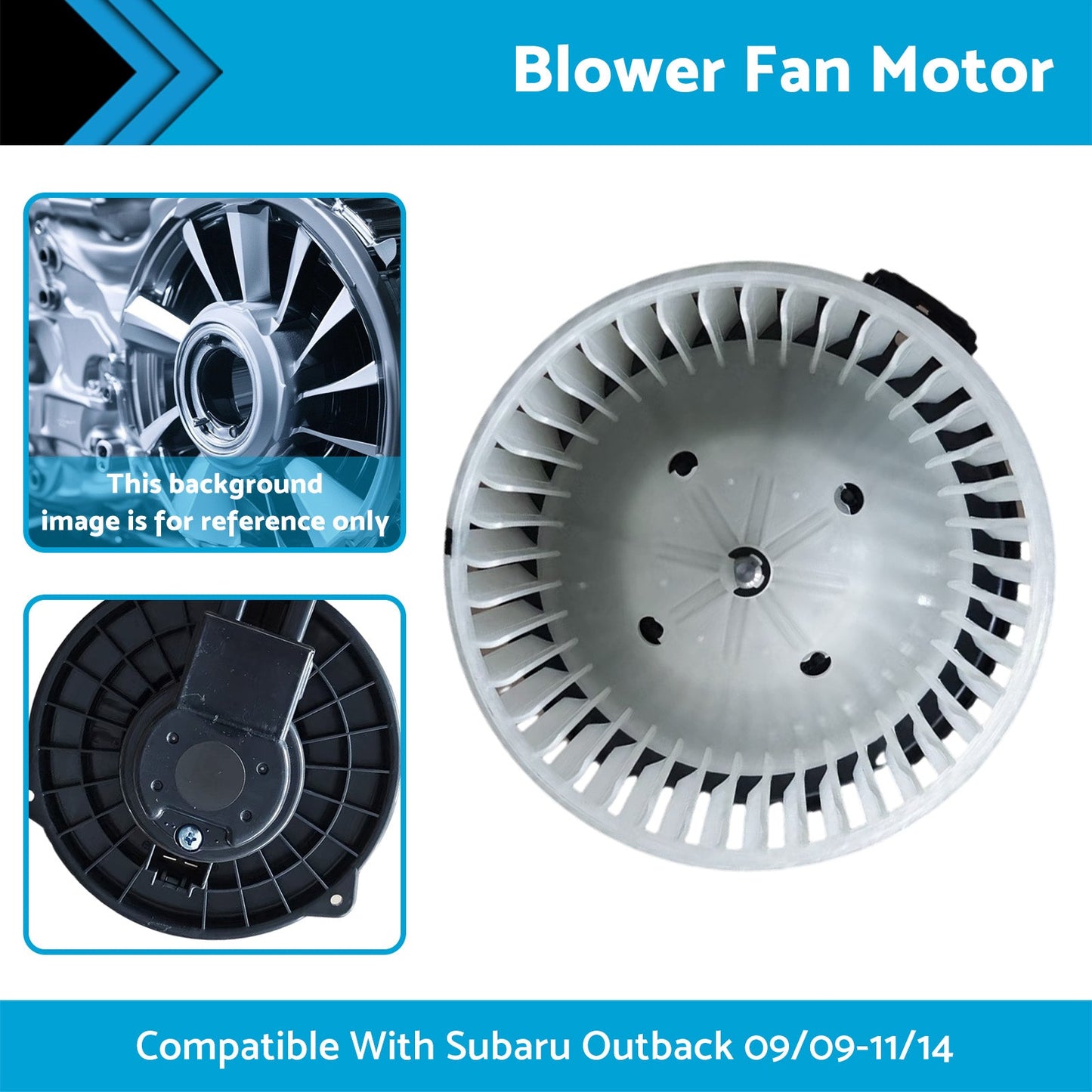 HVAC Blower Fan Motor 2 Pins Dashboard Suitable For Subaru Outback 2009 - 2014 - Partij stunter