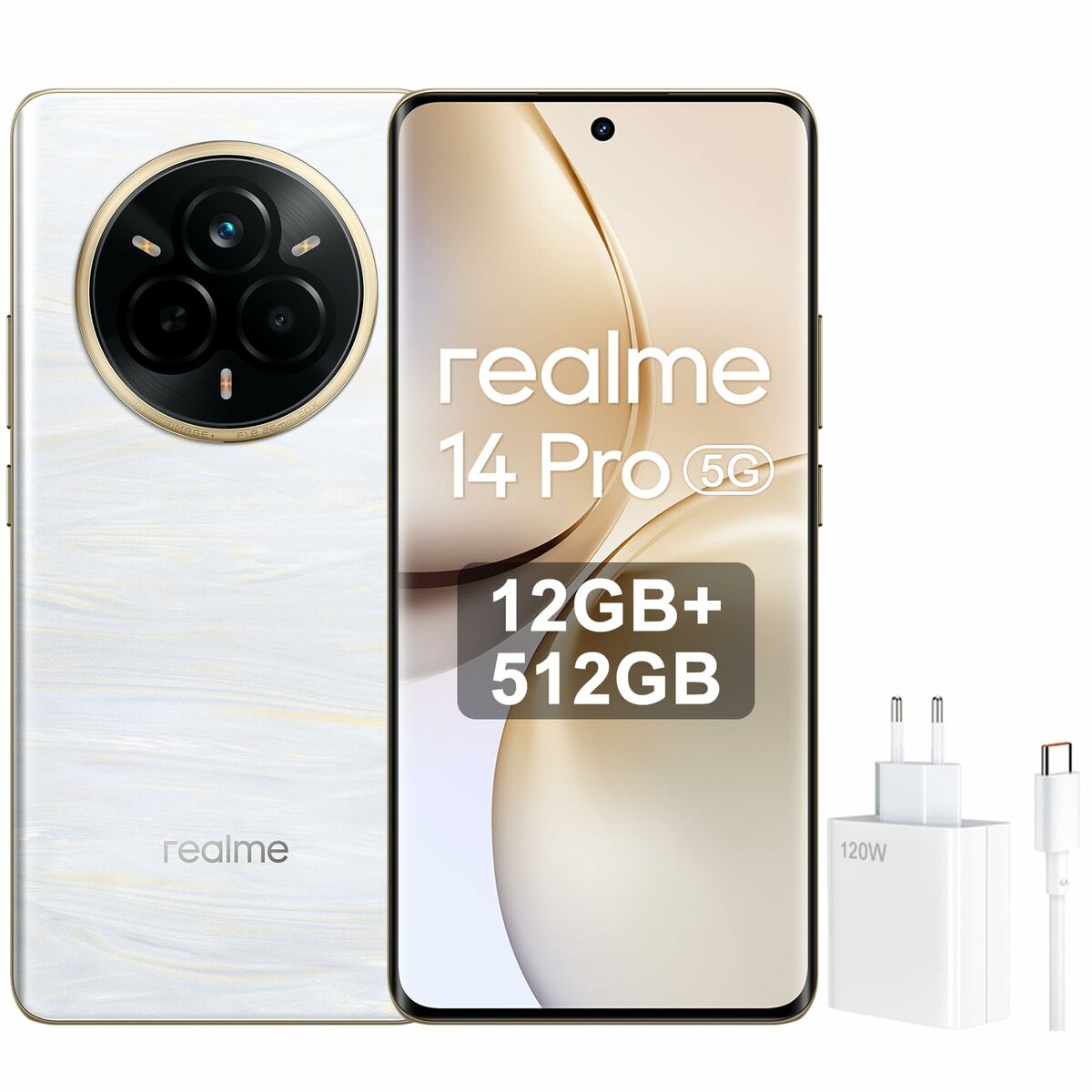 Smartphone Realme 631011005704 Octa Core 12 GB RAM 512 GB White - Partij stunter