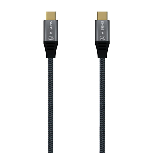 USB - C Cable Aisens A107 - 0634 2 m Grey (1 Unit) - Partij stunter