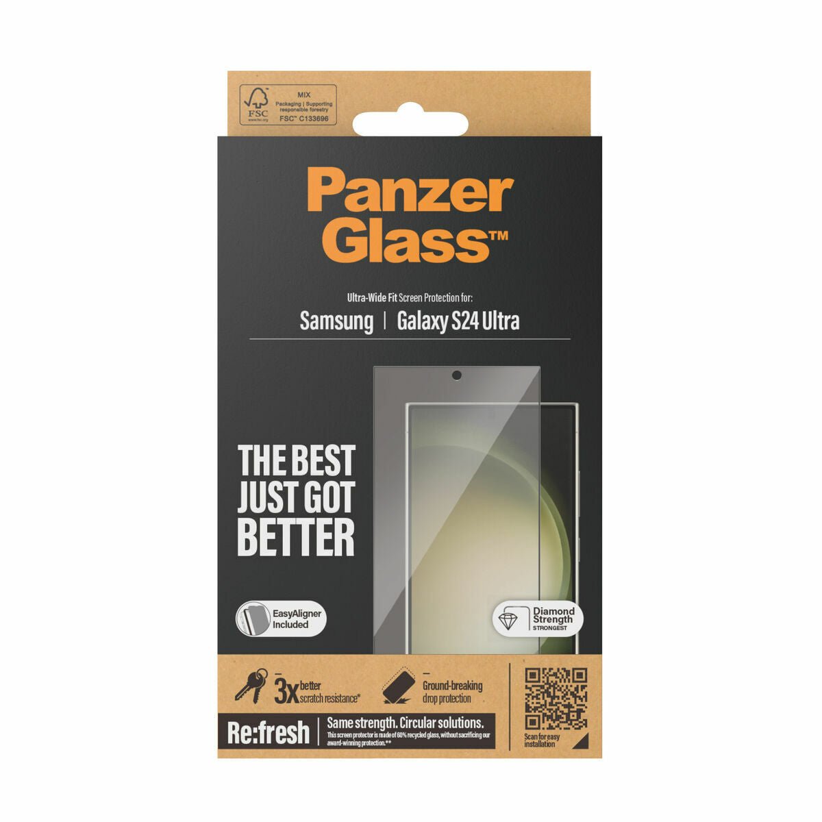 Screen Protector Panzer Glass 7352 Samsung Galaxy S24 Ultra - Partij stunter
