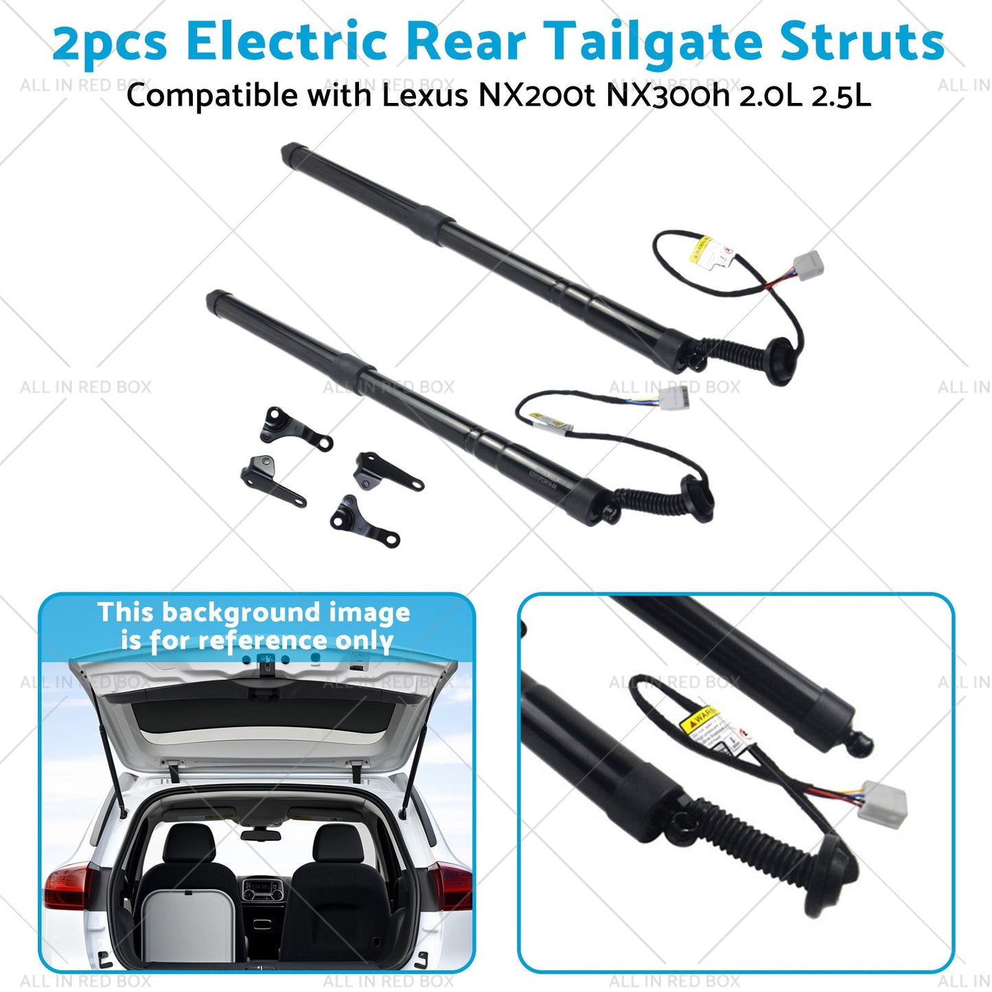 2pcs Rear Tailgate Struts Suitablefor 15 - 20 Lexus NX200t NX300h 2. 0L 2. 5L - Partij stunter