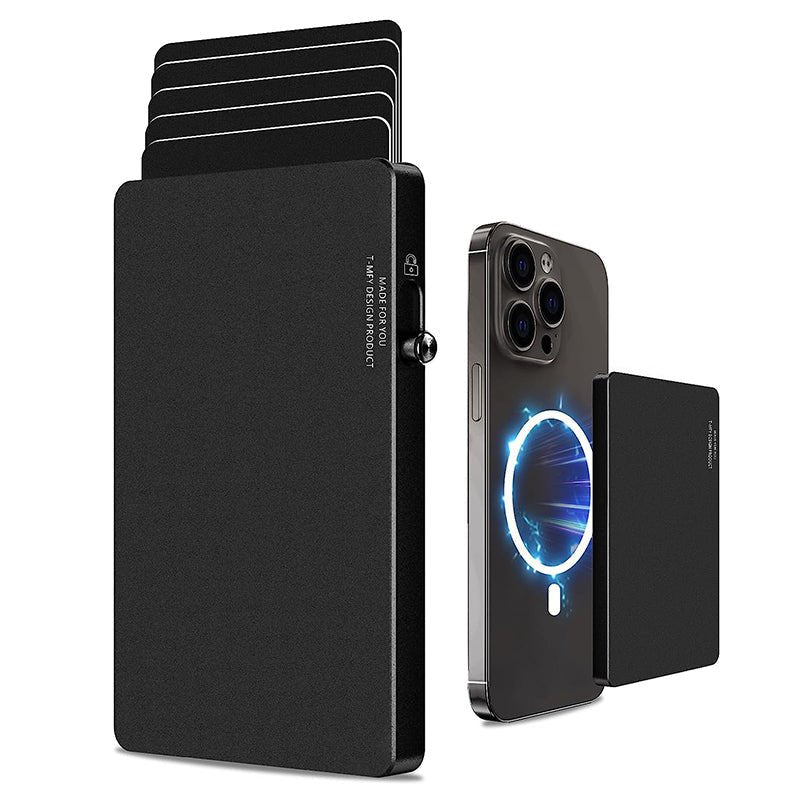 TOYFID All - Aluminum Pop Up Slide Rfid Slim Basic Card personalized wallet for men - Partij stunter