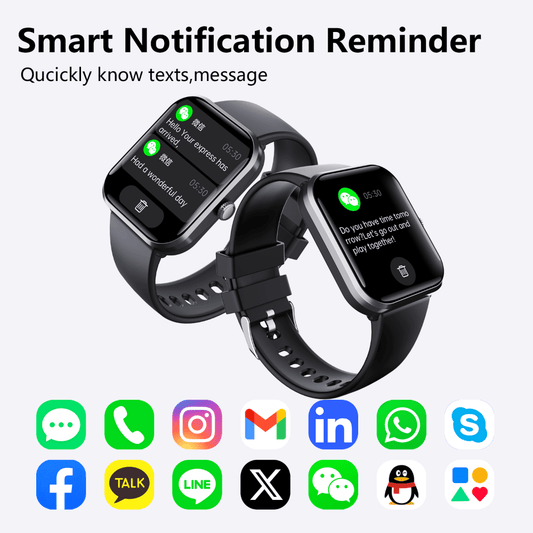 Blood Sugar Glucose Monitor Smart Watch for Diabetics SOS Emergency Alarm Call - Partij stunter
