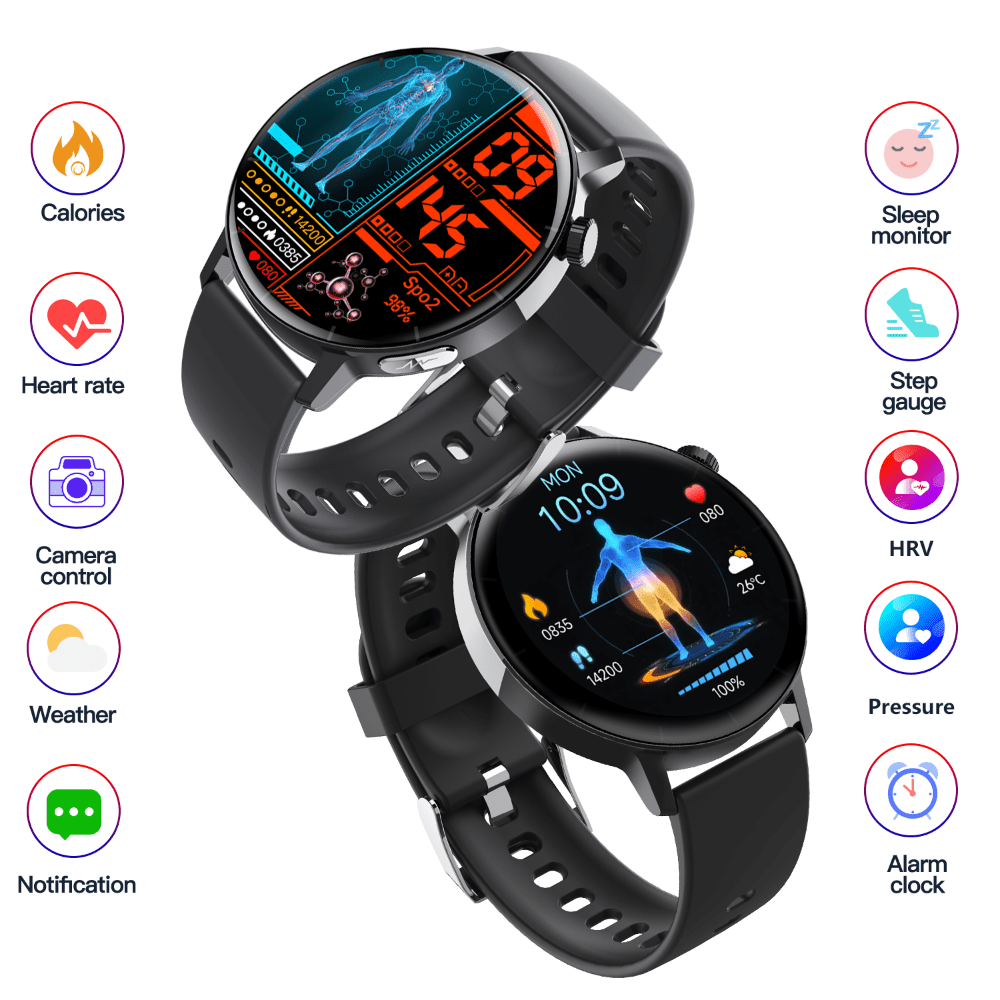 ECG monitor Smart Watch Non Invasive Blood Glucose Smart Watch with Blood Component Analysis - Partij stunter