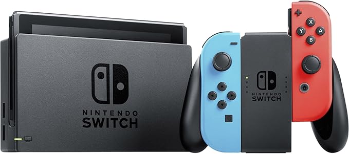 Nintendo Switch Console with Neon Red & Neon Blue Joy - Con (V2) - Partij stunter