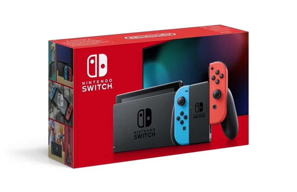Nintendo Switch Console with Neon Red & Neon Blue Joy - Con (V2) - Partij stunter