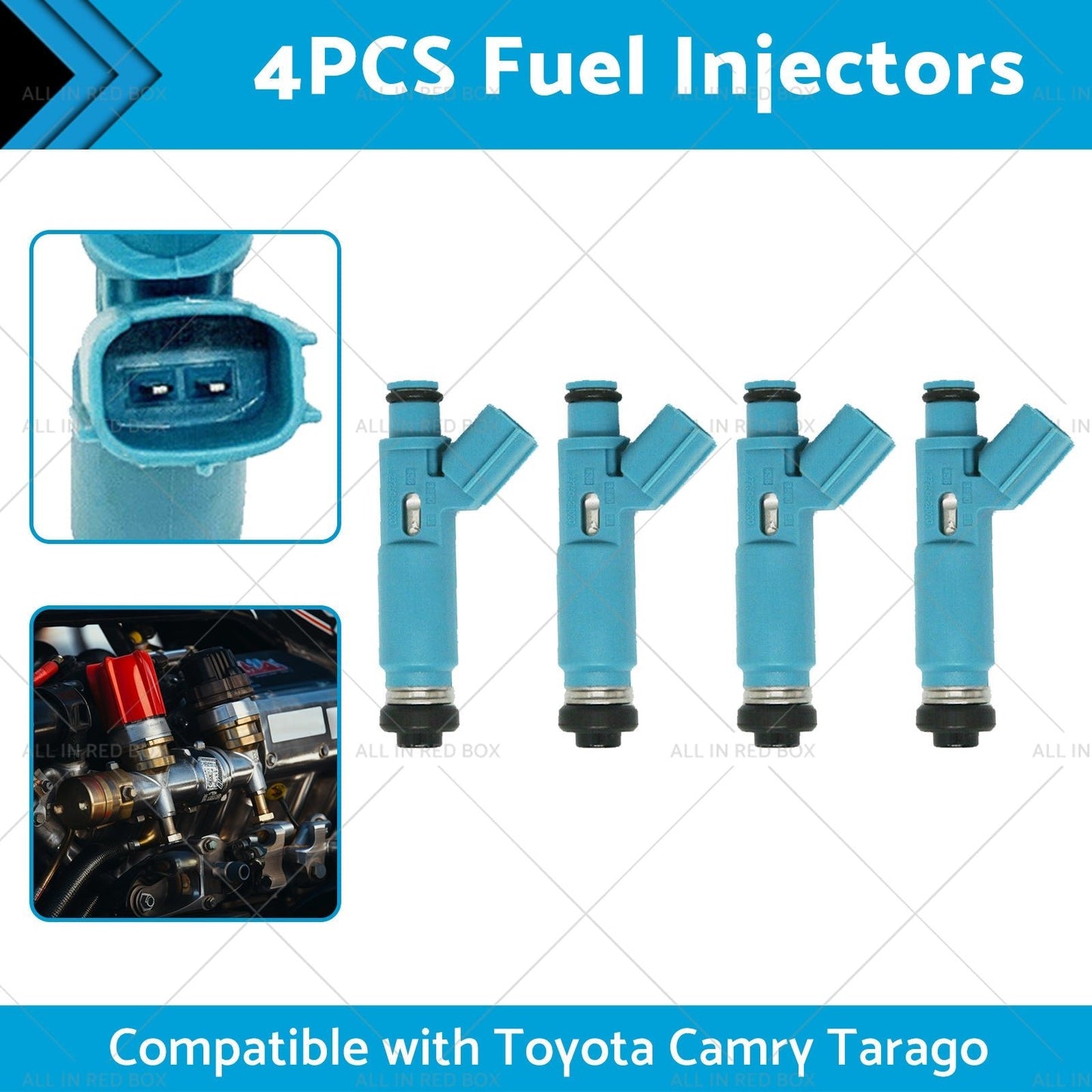 4PCS Fuel Injectors Suitable for Toyota Camry Tarago Avensis Verso 2AZ - FE 00 - 11 - Partij stunter